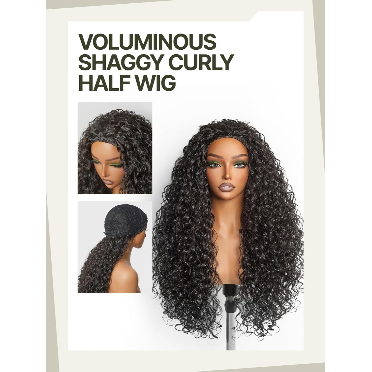 Curly Half Wig 26 Inches