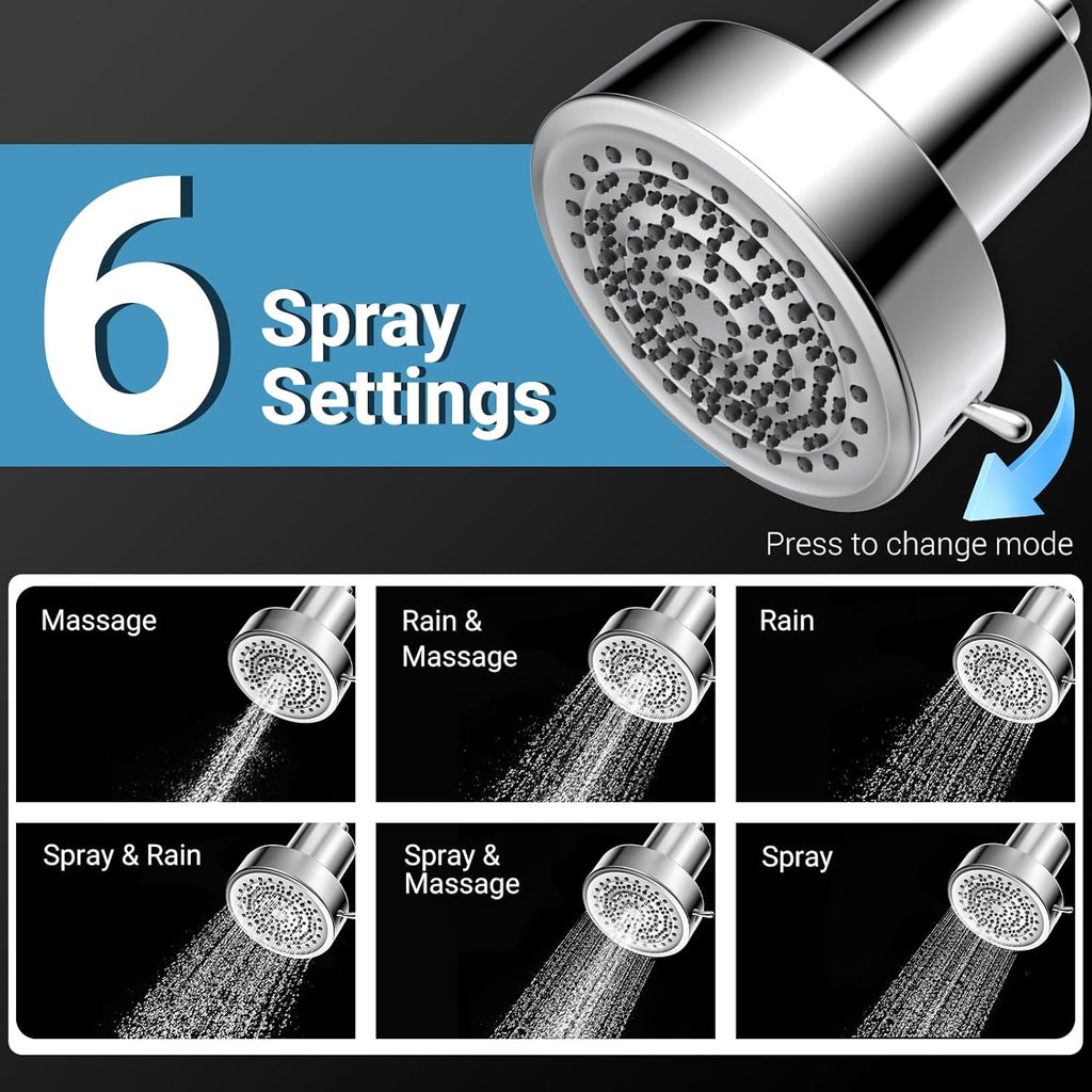 Filtered Shower head for Healthier Hair & Skin