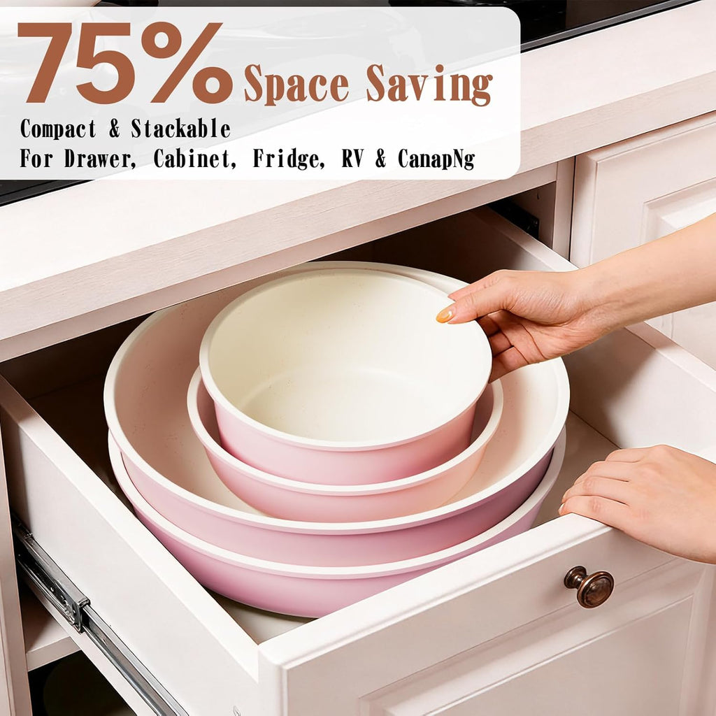 21 pcs Nonstick Ceramic Cookware Set