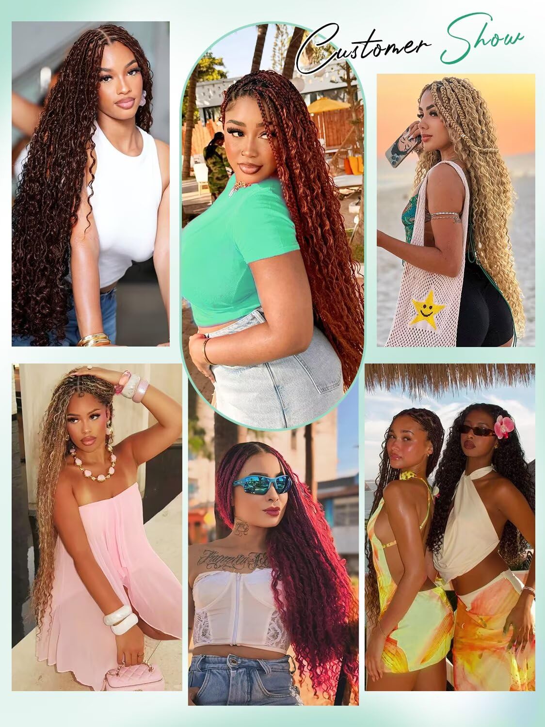Boho Curly Braiding Hair 18 Inch 160g (5pcs)