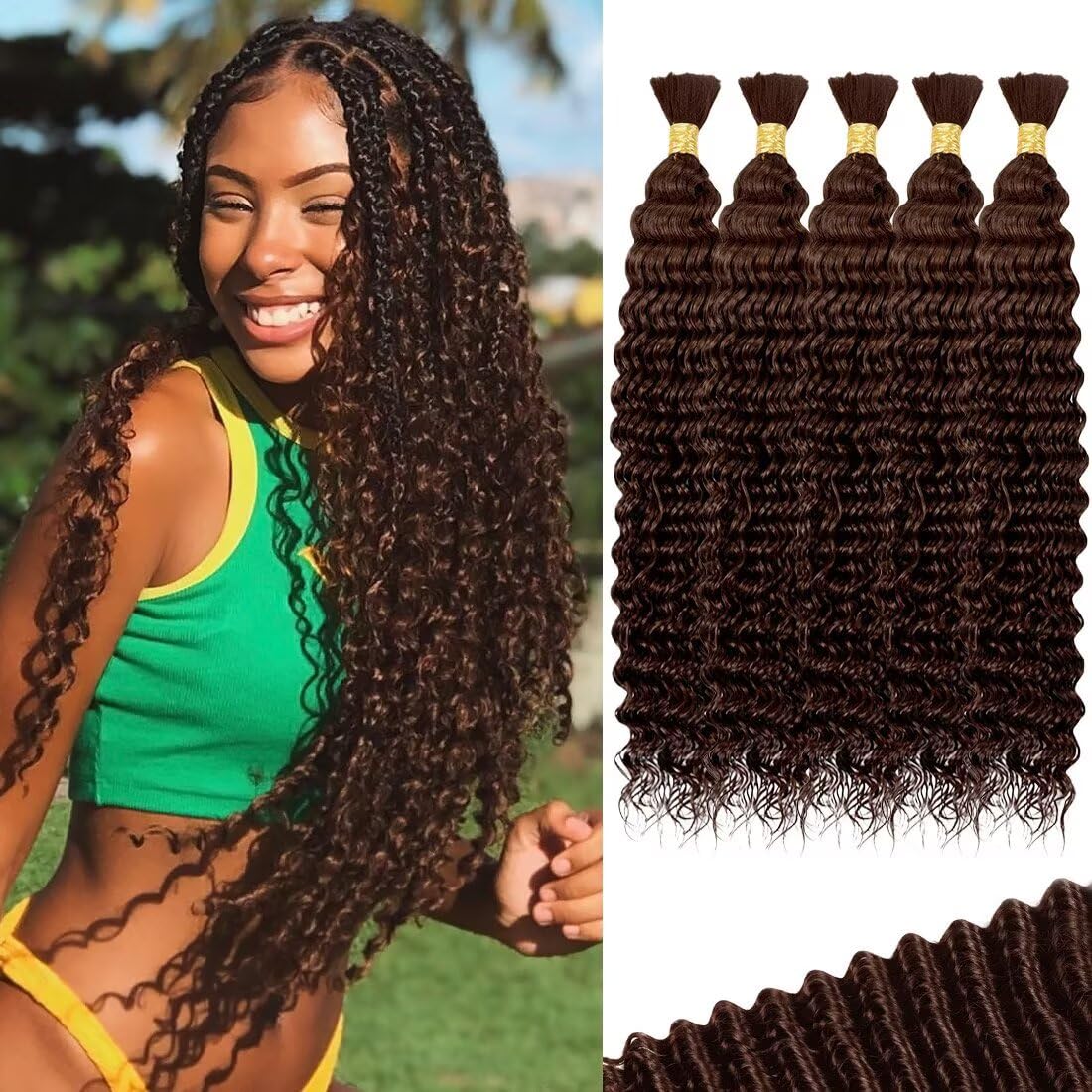 Boho Curly Braiding Hair 18 Inch 160g (5pcs)