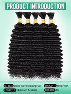 Boho Curly Braiding Hair 18 Inch 160g (5pcs)