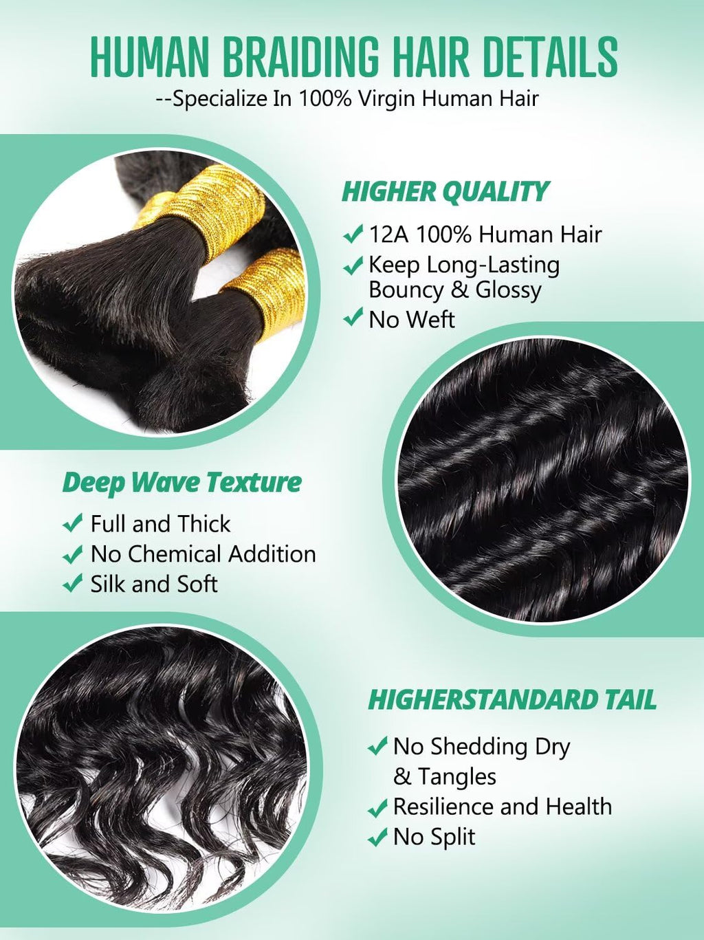 Boho Curly Braiding Hair 18 Inch 160g (5pcs)