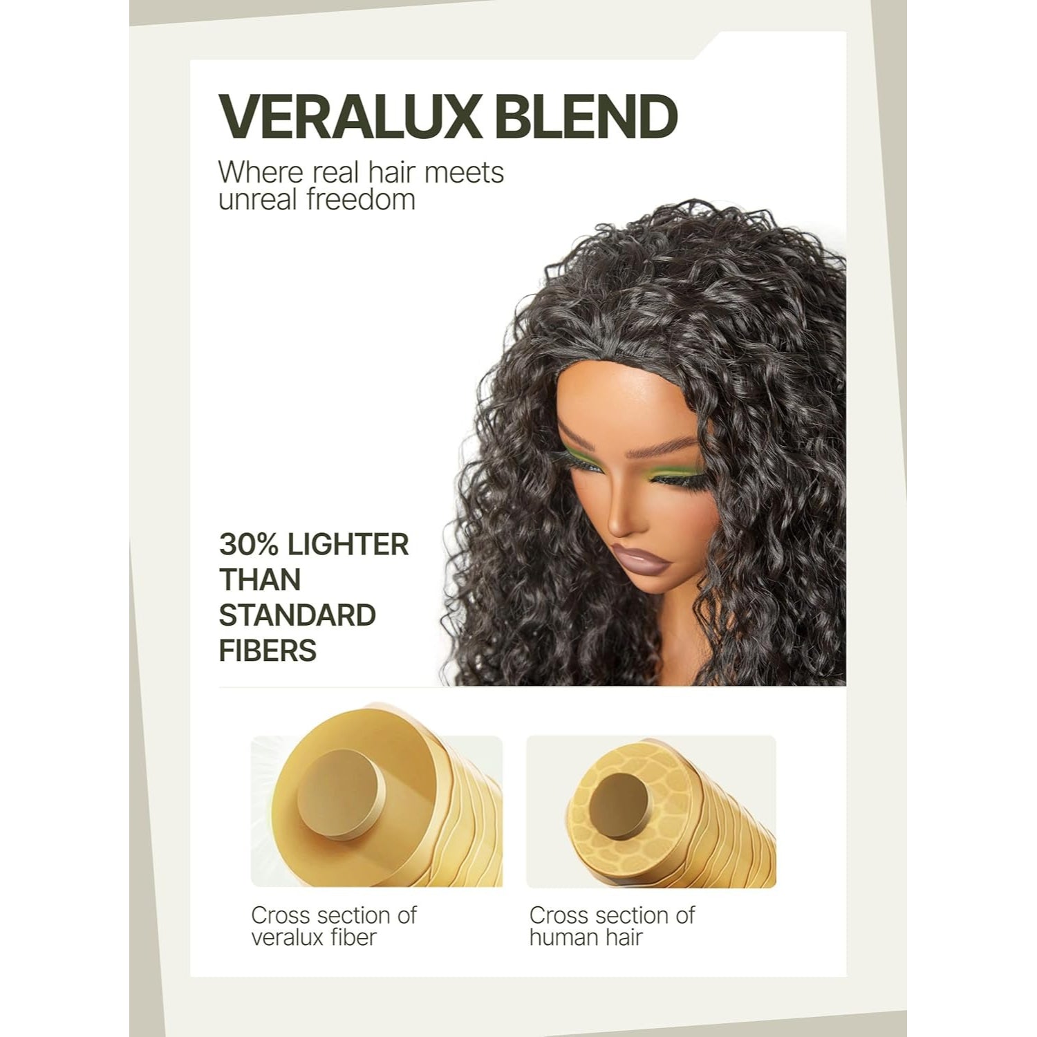 Curly Half Wig 26 Inches