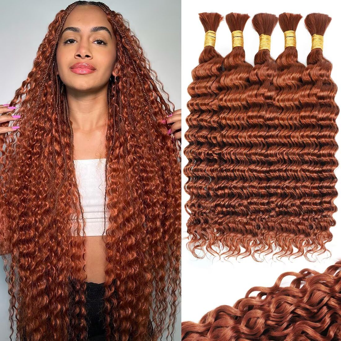 Boho Curly Braiding Hair 18 Inch 160g (5pcs)