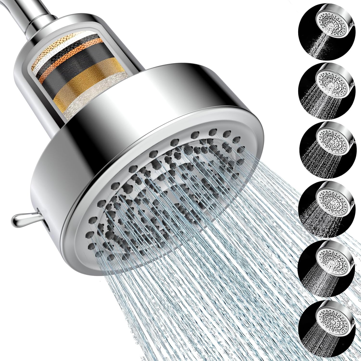 Filtered Shower head for Healthier Hair & Skin