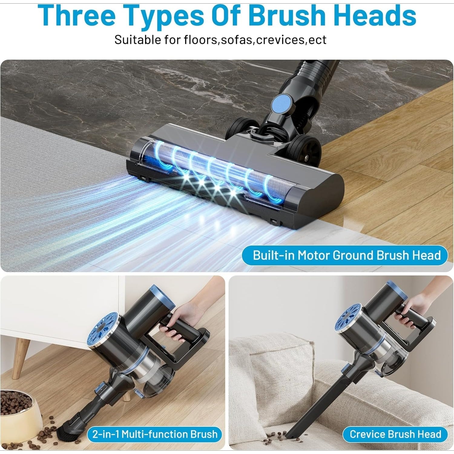 Cordless Vacuum Cleaner with Self-Standing