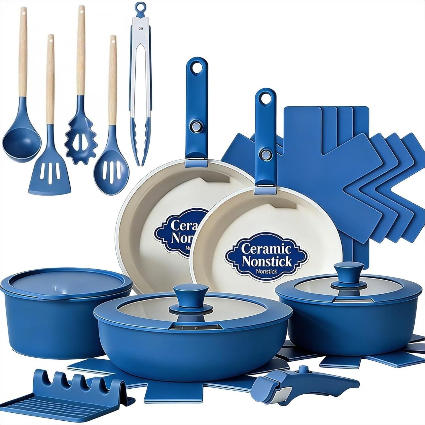 21 pcs Nonstick Ceramic Cookware Set